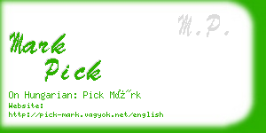 mark pick business card